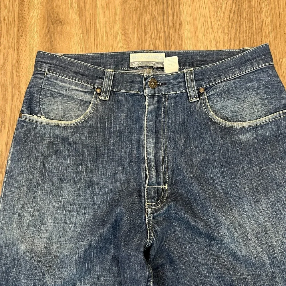Vintage Old Navy Mechanics Loose Baggy Skater Jeans 32x32 Y2K Denim